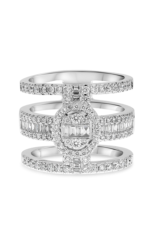 Roman And Jules Triple Row Diamond Ring DR1034-1