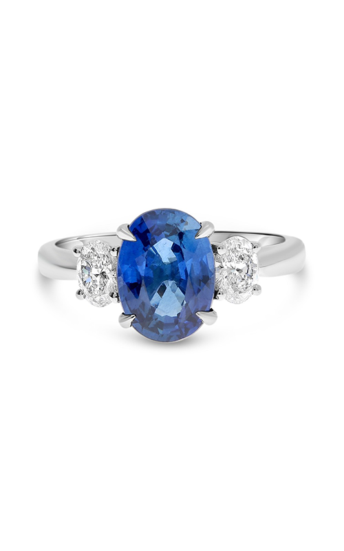 Roman And Jules Platinum Blue Sapphire Ring MR632-164