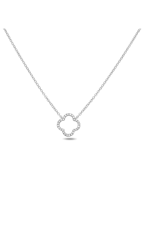 Roman and Jules Quatrefoil Diamond Pave Necklace EN1033-1