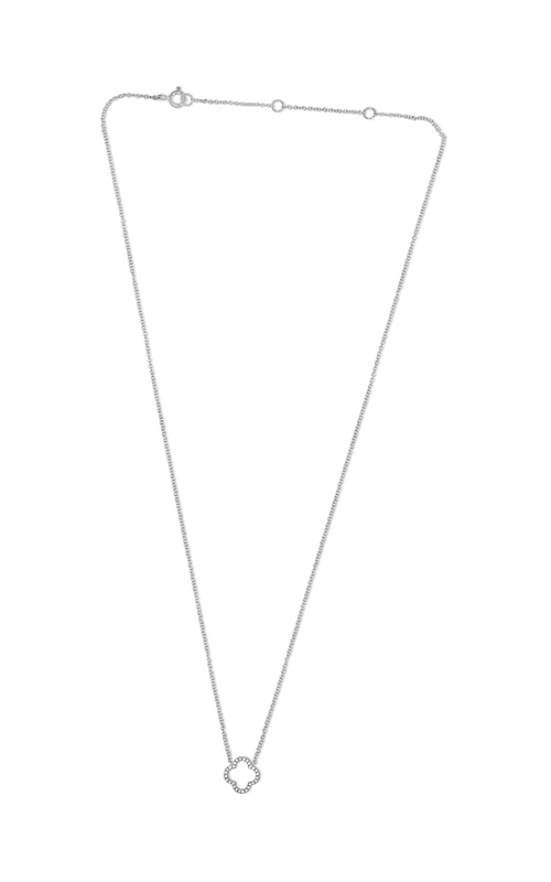 Roman and Jules Quatrefoil Diamond Pave Necklace EN1033-1
