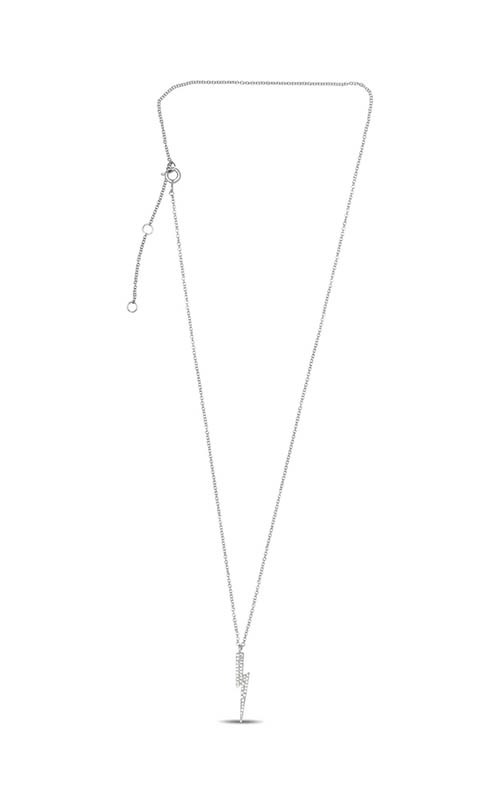 Roman and Jules Lightning Bolt Diamond Pave Necklace EN1040-1