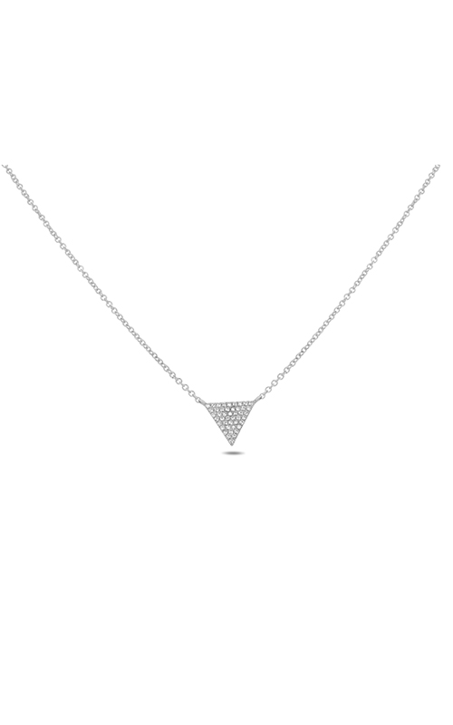 Roman and Jules Triangle Diamond Pave Necklace EN1028-1