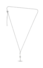 Roman and Jules Diamond Pave Pear Bar Necklace EN1047-1