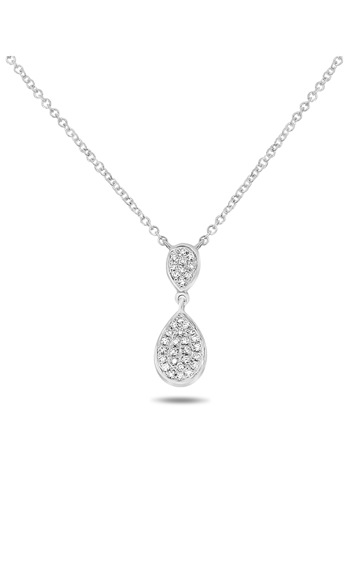 Roman and Jules Double Pear Diamond Pave Necklace EN1022-1