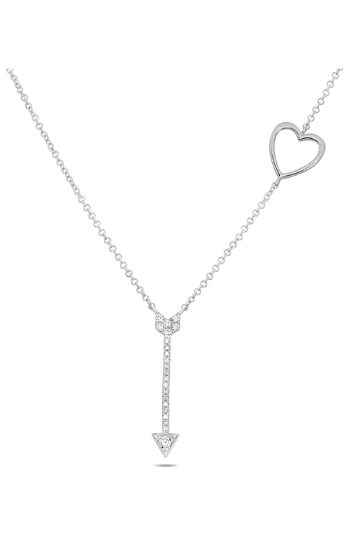 Roman and Jules Diamond Pave Heart & Arrow Necklace EN1043-1
