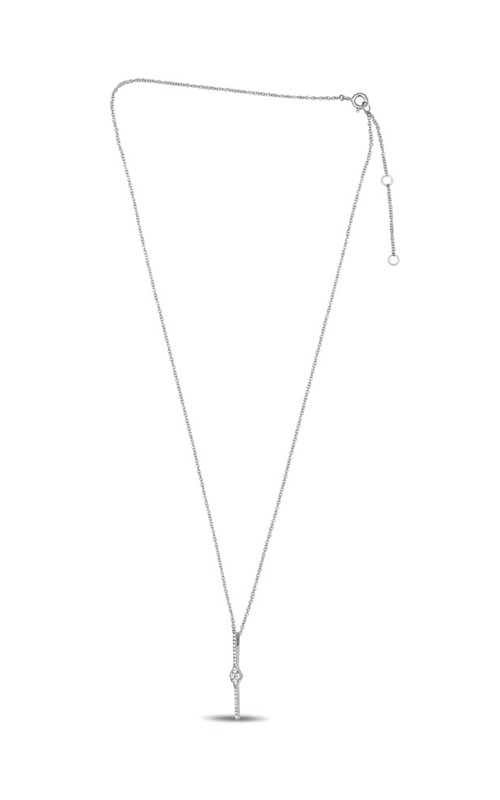 Roman and Jules Diamond Pave Bar Drop Necklace EN1045-1