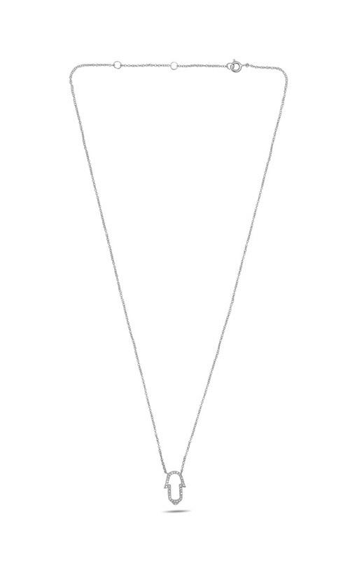 Roman and Jules Curved Diamond Pave Necklace EN1023-1