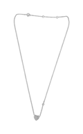 Roman and Jules Heart Lock & Key Diamond Pave Necklace EN1039-1