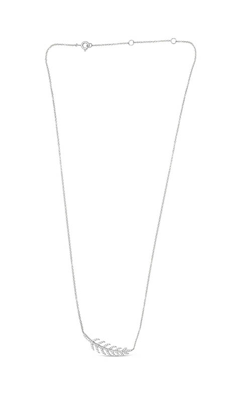 Roman and Jules Diamond Pave Leaf Necklace EN1034-1
