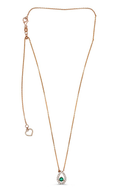 Roman and Jules Rose Gold Emerald & Diamond Necklace UN2061-7
