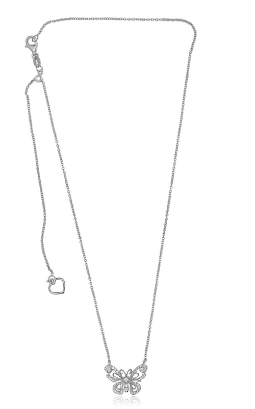 Roman and Jules WHite Gold Butterfly Necklace UN1997-1