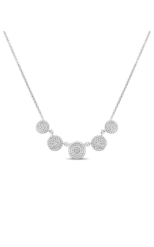 Roman and Jules Five Circle Diamond Pave Necklace EN1048-1