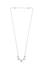 Roman and Jules Five Circle Diamond Pave Necklace EN1048-1