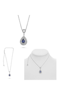 Roman and Jules Fashion Label Necklace KN3951WSP-18K-1