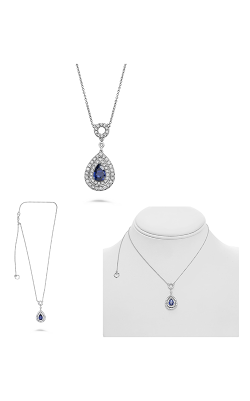 Roman and Jules Fashion Label Necklace KN3951WSP-18K-1