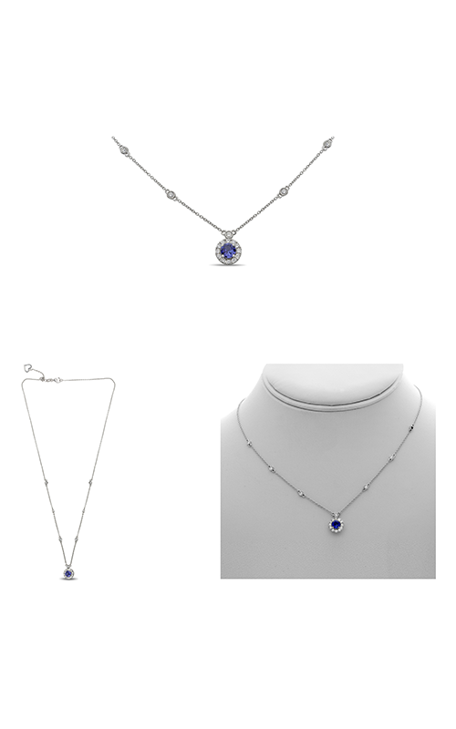Roman and Jules Fashion Label Necklace KN3986WTZ