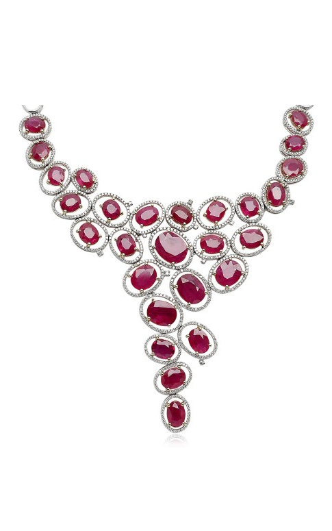 Roman and Jules Color Label Necklace MN607-1