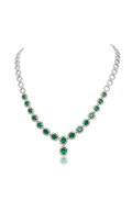 Roman and Jules Color Label Necklace GN2389WYEM-18K