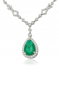 Roman and Jules Color Label Necklace KN3042WYEM-3