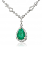 Roman and Jules Color Label Necklace KN3042WYEM-3