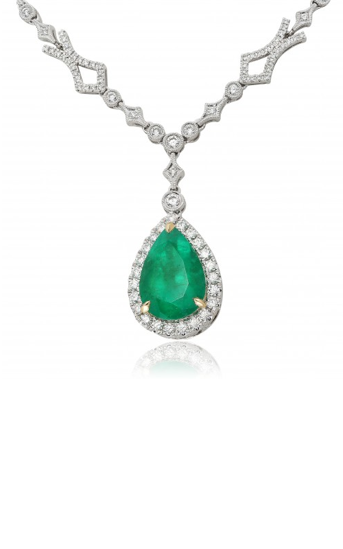Roman and Jules Color Label Necklace KN3042WYEM-3