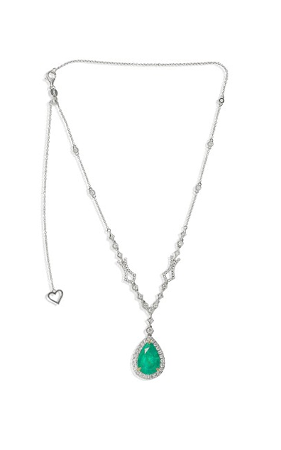 Roman and Jules Color Label Necklace KN3042WYEM-3