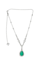 Roman and Jules Color Label Necklace KN3042WYEM-3