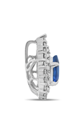 Roman and Jules Pear-shaped Blue Sapphire & Diamond Pendant MP754-1