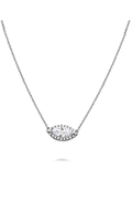 Roman And Jules Pave Diamond Halo Semi Mount Necklace MN807D-1