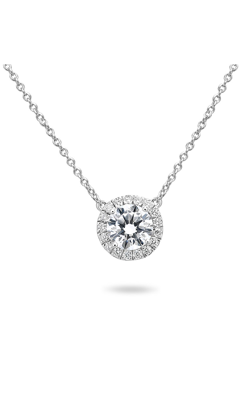 Roman And Jules Pave Diamond Halo Semi Mount Necklace MN807C-3