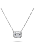 Roman And Jules Pave Diamond Halo Semi Mount Necklace