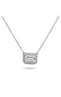 Roman And Jules Pave Diamond Halo Semi Mount Necklace MN807A-1