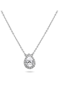 Roman And Jules Pave Diamond Halo Semi Mount Necklace