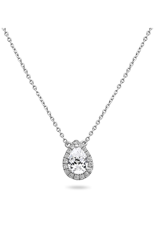 Roman And Jules Pave Diamond Halo Semi Mount Necklace