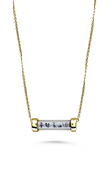 Roman And Jules Yellow Gold Tube Necklace MN801A-2