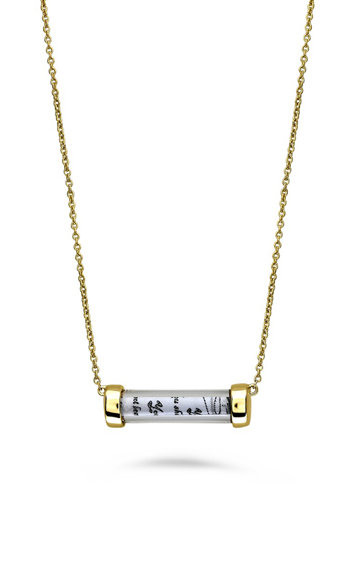 Roman And Jules Yellow Gold Tube Necklace MN801A-2