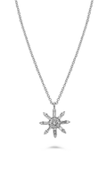 Roman And Jules Diamond Snowflake Necklace EN1088-1