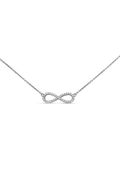 Roman And Jules Diamond Infinity Pendant Necklace UN1775-4
