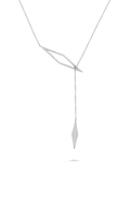 Roman And Jules White Gold Diamond Kite Lariat Necklace EN1091-1