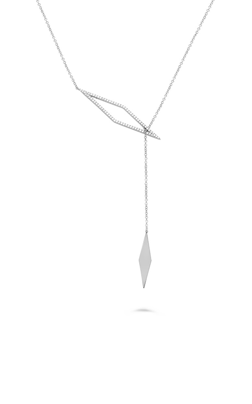 Roman And Jules White Gold Diamond Kite Lariat Necklace EN1091-1