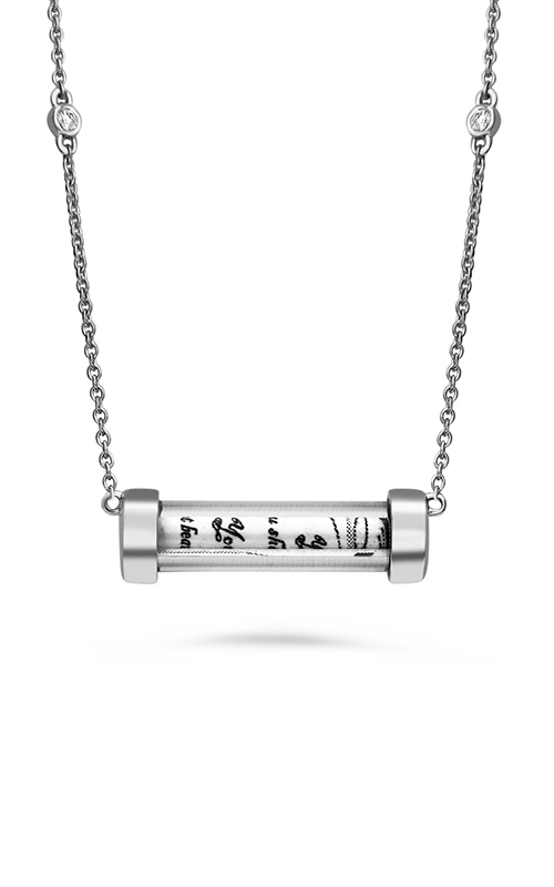 Roman And Jules Glass Tube Necklace MN801B-1