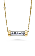 Roman And Jules Glass Tube Necklace MN801B-2