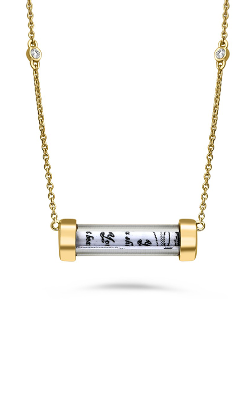 Roman And Jules Glass Tube Necklace MN801B-2