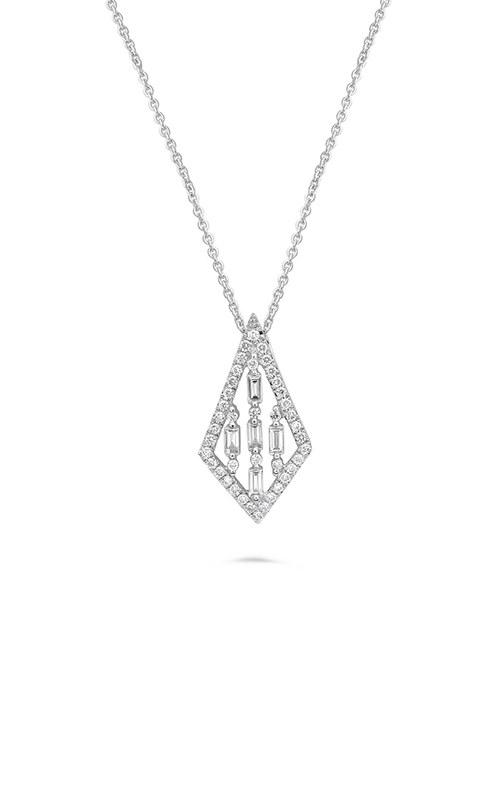Roman And Jules Kite Shaped Diamond Pendant With Chain Necklace DN1037-1