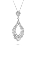 Roman And Jules Open Teardrop Diamond Pendant DN1036-1