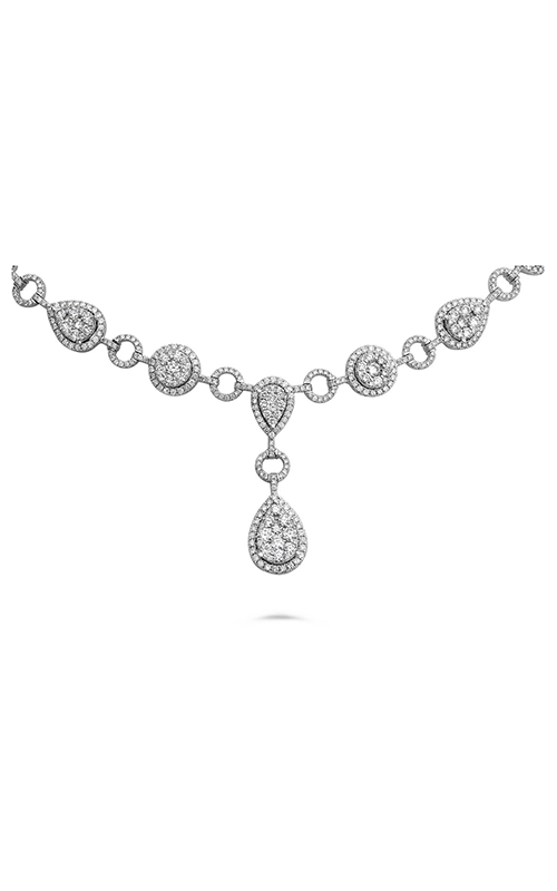 Roman And Jules Pear Shaped Pave Diamond Necklace UN2226-1