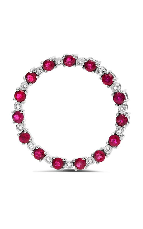 Roman And Jules Ruby And Diamond Open Circle Of Life Pendant GP2650-3
