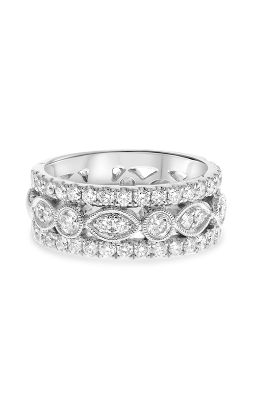 Roman And Jules White Gold Vintage Inspired Diamond Band KR5699-11