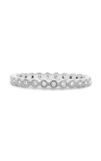 Roman and Jules White Diamond Milgrain Eternity Band UR1963-18