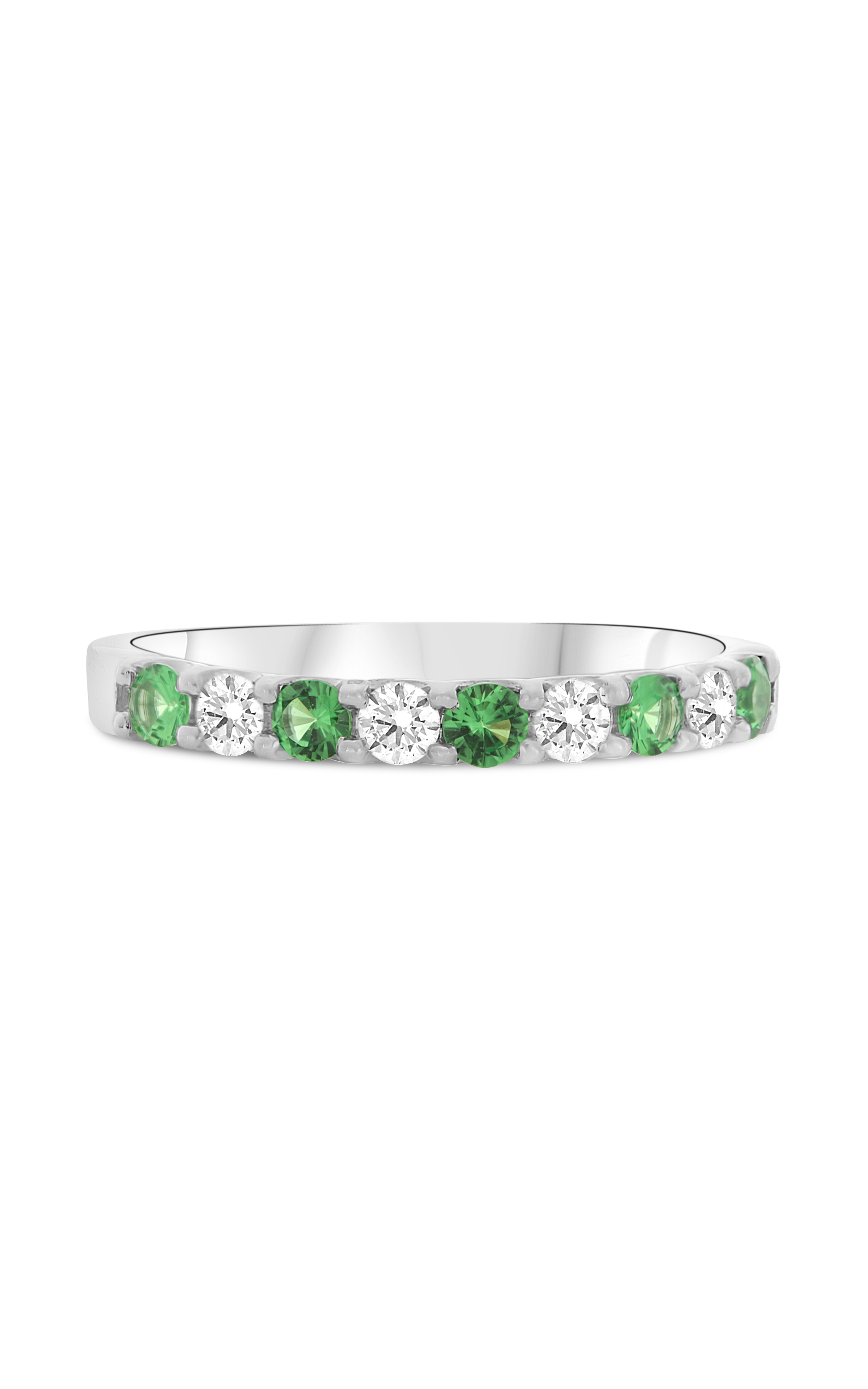 Roman and Jules Alternating Tsavorite & Diamond Band UR1908B-17